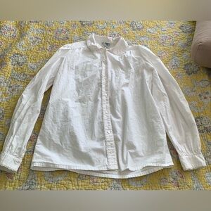 Laura Ashley White Cotton Shirt